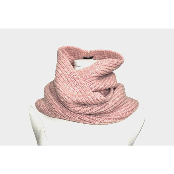 J Crew Pink Wool Cashmere Blend Chunky Knit Infinity Scarf - Picture 1 of 4